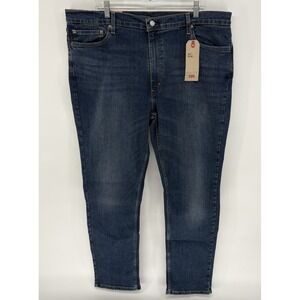 New Levis 511 Slim Fit Jeans Mens 42x32 Blue Medium Wash Denim Stretch Plus Size